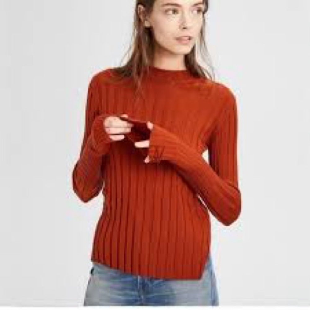 Theory Women's Cowl Neck Sweater in Rust
